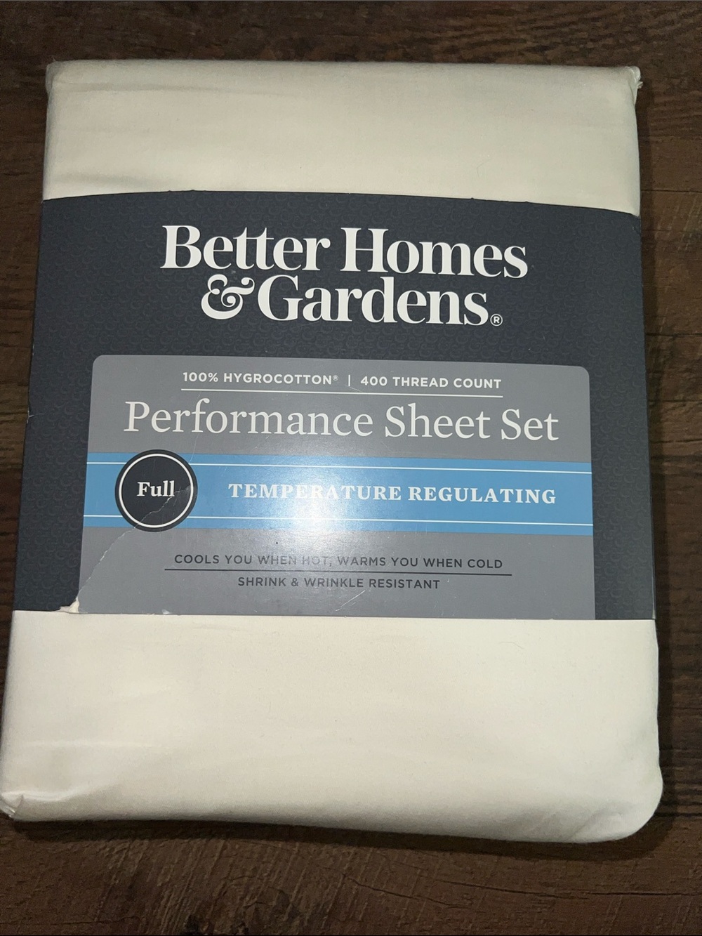 Better Homes And Gardens NWT Off White 400 TC Performance Sheet Set - Full